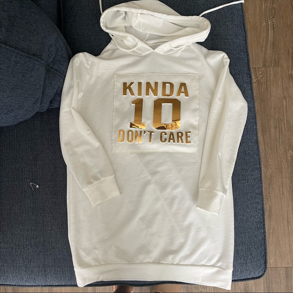 Kinda Don’t Care hoodie dress